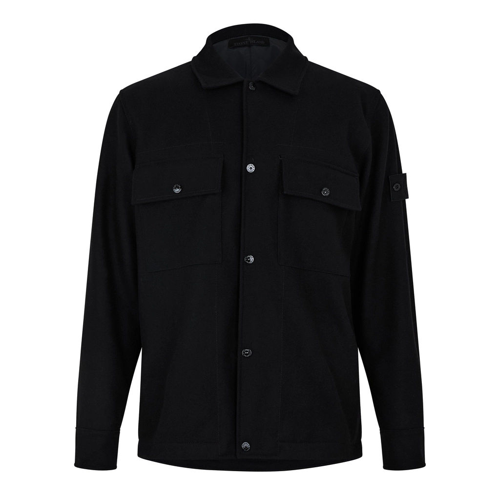 Stone Island Ghost Overshirt - Nero V0029